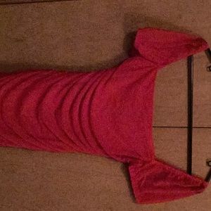 Princess Polly Rauched red mini dress